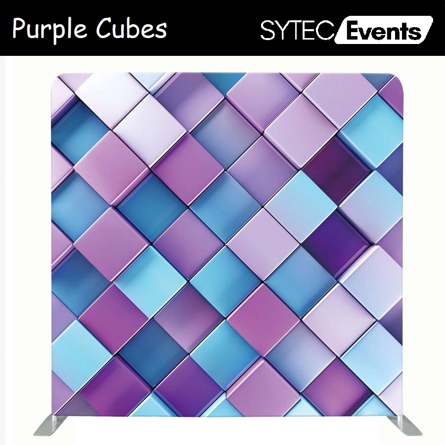 Hintergrundsystem Purple Cubes